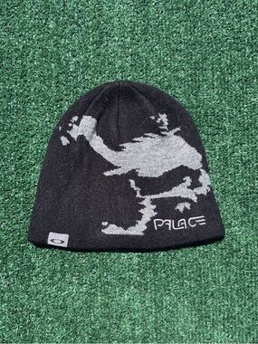 Palace x Oakley Black & Gray Beanie